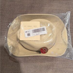 Furtalk Classic Straw Sun Hat in Natural -size M-L